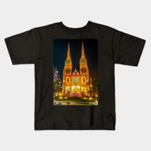 Christmas Time at St Mary's Cathedral, Sydney, NSW, Australia Kids T-Shirt